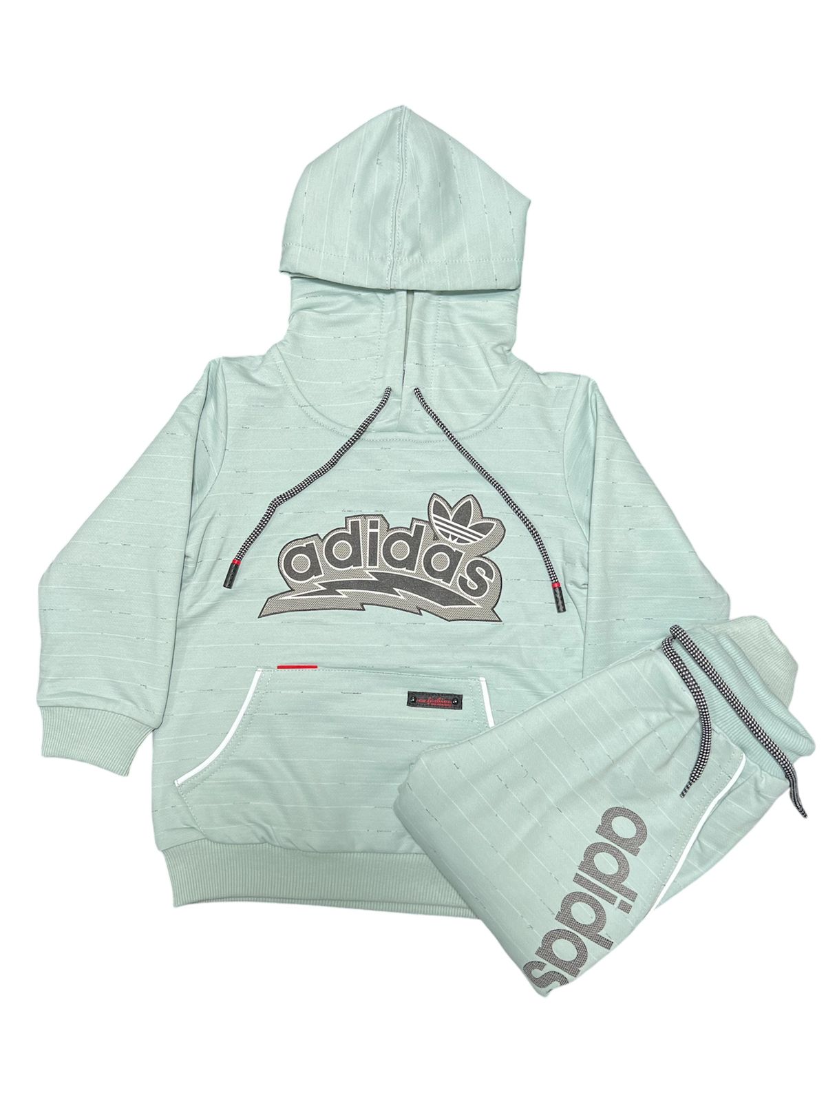 Boys’ Elegant Mint Green Hoodie & Jogger Set – Premium Winter Wear