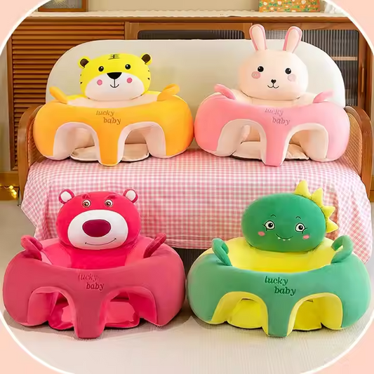 Baby Support Sofa – Adorable Plush Cartoon Animal Chair for Newborns