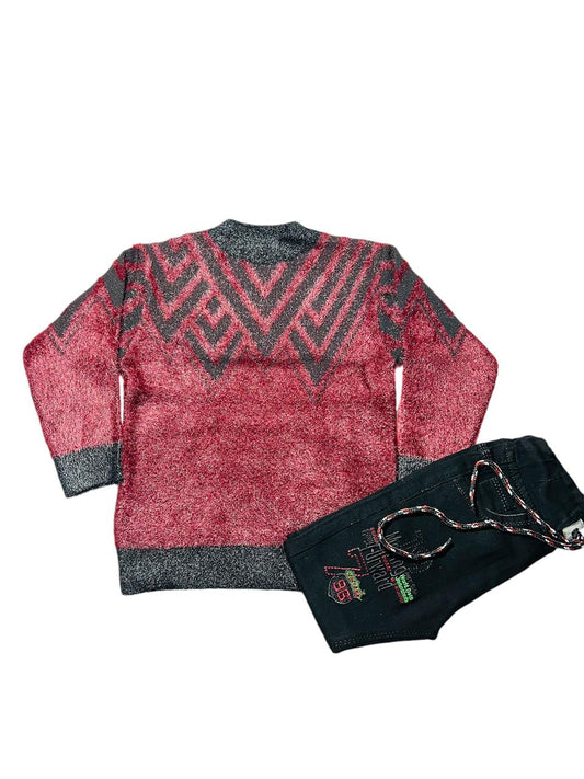 Stylish Winter Knit Sweater & Pant Set for Boys Warmth and Elegance Combined!