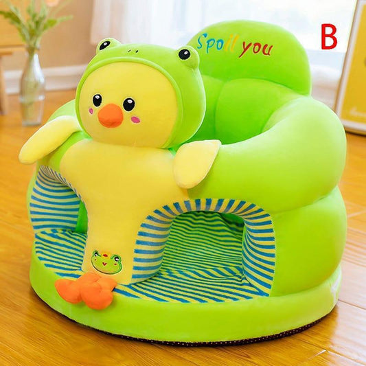 Cute Cartoon Infant Safety Seat – Soft Plush Baby Sofa with Anti-Rollover Design